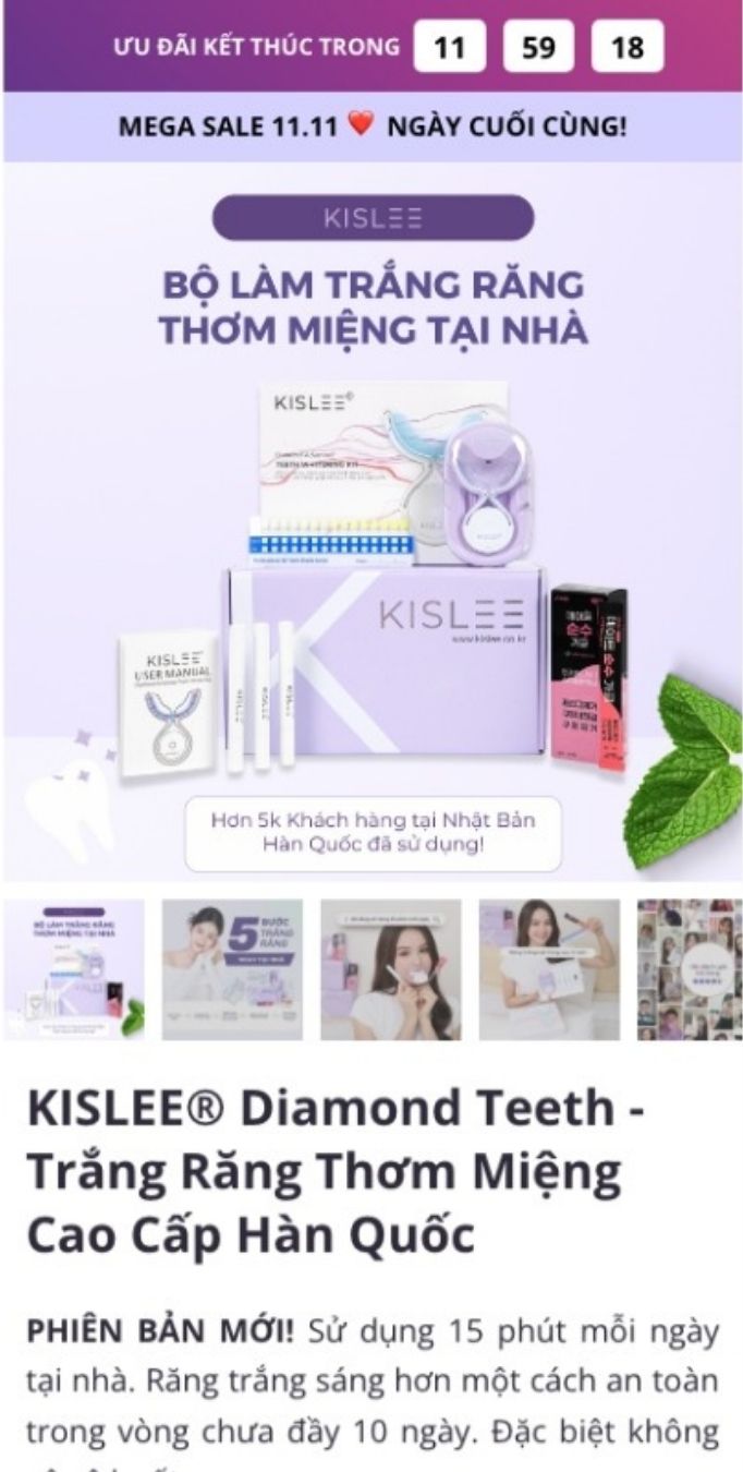 Kislee Landing Page 1